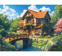 Puzzle 1500 Pièces Adultes Printemps Puzzles Classiques Maisons, n-53