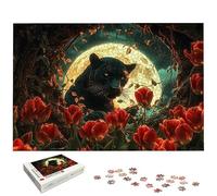 Puzzle 1500 Pièces Adultes, Puzzle 1500 Pieces Animaux pour Adultes, Grand Puzzles Bois Léopard avec Boite, Jeu de Concentration pour Toute la Famille, pour Décoration Maison, Cadeau Femme, -7185