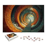 Puzzle 1500 Pièces Adultes, Puzzle 1500 Pieces Paysage pour Adultes, Grand Puzzles Bois Architecture avec Boite, Jeu de Concentration pour Toute la Famille, pour Décoration Maison, Cadeau Femme, -7197