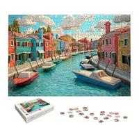 Puzzle 1500 Pièces Adultes, Puzzle 1500 Pieces Paysage pour Adultes, Grand Puzzles Bois Venise avec Boite, Jeu de Concentration pour Toute la Famille, Décoration Maison, Cadeau Femme/Homme, -4997