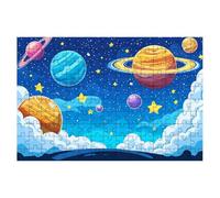Puzzle 1500 Pièces Adultes, Puzzle 1500 Pieces Planète, Nuage Puzzles Adulte avec Une Boîte d'Emballage Exquise, Jeux Educatifs, Grand Puzzles en Bois pour Cadeau Femme Tableau Decoration Murale -1273