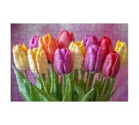 Puzzle 1500 Pièces Adultes, Puzzle 1500 Pieces Tulipe, Fleur Puzzles Adulte avec Une Boîte d'emballage Exquise, Jeux Educatifs, Grand Puzzles en Bois pour Cadeau Femme Tableau Decoration Murale -1463