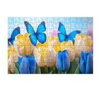 Puzzle 1500 Pièces Adultes, Puzzle 1500 Pieces Tulipe, Papillon Puzzles Adulte avec Une Boîte d'emballage Exquise, Jeux Educatifs, Grand Puzzles en Bois, Cadeau Femme Tableau Decoration Murale -2095