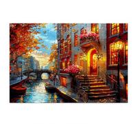 Puzzle 1500 Pièces Adultes, Puzzle 1500 Pièces Venise pour Adultes et Enfants à Partir de 14 Ans, Jeu de Concentration, Puzzles Automne avec Boite pour Décoration Maison, Cadeau Femme/Homme, -4495