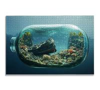 Puzzle 1500 Pièces Adultes, Puzzle Bouteille pour Adulte Débutant, 87x57 cm Grand Puzzles Bateau avec Boite, Jeu de Concentration pour Adultes, Puzzles Bois pour Décoration Maison, Cadeau Femme, -2354