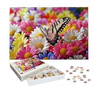 Puzzle 1500 Pièces Adultes, Puzzle Fleur pour Adulte et Enfants, Grand Puzzles Bois avec Boite, Jeu de Concentration pour Adultes, 1500 Pièces Puzzles Papillon pour Décoration Murale, Cadeaux, -9224