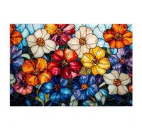 Puzzle 1500 Pièces Adultes, Puzzle Fleur pour Adulte, Grand Puzzles Bois avec Boite Cadeau 87x57cm, Jeu de Concentration pour Adultes, Decoration Noel, Idee Cadeau Femme Homme, Thème: Abstrait, S-83