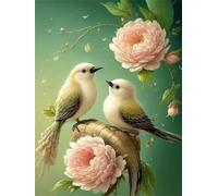 Puzzle 1500 pièces Adultes, Puzzle pour Adultes et Enfants 1500 pièces, défi cérébral, Puzzles Jeu éducatif, Puzzles avec Motif Couple d'oiseaux verts57x87cm