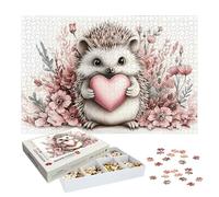 Puzzle 1500 Pièces Adultes, Puzzle Saint Valentin pour Adulte et Enfants, Grand Puzzles Bois avec Boite, Jeu de Concentration pour Adultes, 1500 Pièces Puzzles Fleur pour Décoration Murale, -7136