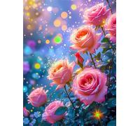 Puzzle 1500 Pièces Adultes Roseraie étoilée, 1500 Pièces Puzzles pour Adultes Jeu éducatif Jouets Défi, Décoration de la Maison, Cadeaux de Vacances