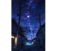 Puzzle 1500 Pièces Adultes Rue Ciel Étoilé 87 x 57 cm, Jeux éducatif, Divertissement Créatif, Puzzle Classique, Jeu Difficile Puzzles 1500 Pièces