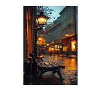 Puzzle 1500 Pieces Adultes Rue d'automne, Défis Amusants Détente Créativité Puzzle Impossible, Puzzles pour Adultes 1500 Pièces 87 x 57 cm