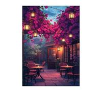 Puzzle 1500 Pieces Adultes Rue Fleurs, Défis Amusants Détente Créativité Puzzle Impossible, Puzzles pour Adultes 1500 Pièces 87 x 57 cm