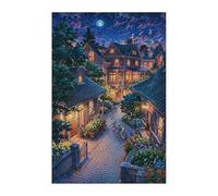 Puzzle 1500 Pieces Adultes Rue Fleurs Ville, Défis Amusants Détente Créativité Puzzle Impossible, Puzzles pour Adultes 1500 Pièces 87 x 57 cm