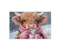 Puzzle 1500 pièces Adultes Vache des Highlands Mignonne Jeu éducatif Classique Puzzles, Jeu d'adresse pour Toute la Famille, Magnifique décoration Puzzle et Cadeaux 57x87cm