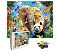 Puzzle 1500 Pièces Animal Puzzle Adulte Grand 87 X 57 cm, éléphant Puzzles Jeu éDucatif Défi, 1500 Pièces Jigsaw Puzzles Classiques pour Cadeau Femme Homme, Decoration Murale, Créatifs Adultes 8p-79