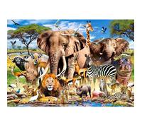 Puzzle 1500 pièces : Animaux de la Savane