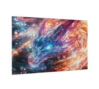 Puzzle 1500 Pièces Anime Puzzle Adultes Dragon Motif avec avec Boîte Cadeau, DIY Wooden Puzzl Enjoy Activités de défi Familial pour Tableau Decoration Murale, Cadeau Homme/Femme 87 x 57 cm -1270Y
