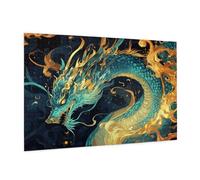 Puzzle 1500 Pièces Anime Puzzle Adultes Dragon Motif avec avec Boîte Cadeau, DIY Wooden Puzzl Enjoy Activités de défi Familial pour Tableau Decoration Murale, Cadeau Homme/Femme 87 x 57 cm -111Y
