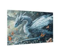 Puzzle 1500 Pièces Anime Puzzle Adultes Dragon Motif avec Avec Boîte Cadeau, DIY Wooden Puzzl Enjoy Activités de défi Familial pour Tableau Decoration Murale, Cadeau Homme/Femme 87 x 57 cm -1269Y
