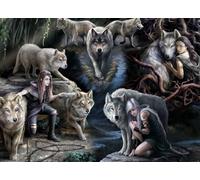 Puzzle 1500 pièces - Anne Stokes - Wolf Collage