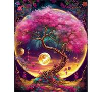 Puzzle 1500 pièces,Arbre de la Lune Puzzl pour Adultes, Puzzles pour Adultes Jeu éducatif Défi Jouet, Jeu d'adresse pour Toute la Famille, Puzzle pour Adulte Enfants