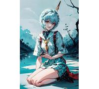 Puzzle 1500 pièces - Art Jigsaws - Affiches d'Ayanami Rei Evangelion - Jeux de mémoire pour Adultes - Jouets pour Toute la Famille - 57x87cm