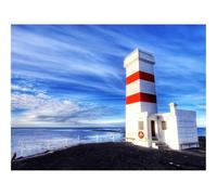 Puzzle 1500 Pièces, Artisanat Cadeau Famille Puzzle-Balise,côte,Blanc 87x57cm