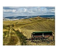 Puzzle 1500 Pièces, Artisanat Cadeau Famille Puzzle-Champs,charrue,Route 87x57cm