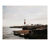 Puzzle 1500 Pièces, Artisanat Cadeau Famille Puzzle-Phare,Bâtiment,Côte,Mer,Horizon,Eau 87x57cm