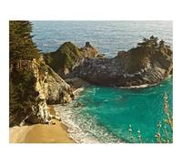 Puzzle 1500 Pièces, Artisanat Cadeau Famille Puzzle-Rocher,Plage,Océan,Rivage,Baie 87x57cm