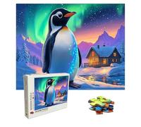Puzzle 1500 Pièces Aurore Puzzle Adulte Grand 87 X 57 cm, Manchot Puzzles Jeu éDucatif Défi, 1500 Pièces Jigsaw Puzzles Classiques pour Cadeau Femme Homme, Decoration Murale, Créatifs Adultes 8p-327