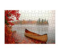Puzzle 1500 Pieces Automne, Puzzle Bateau Adulte, Puzzles Classiques Jeux Educatifs pour Activité Familiale, Qualité Supérieure Puzzles en Bois avec Boite pour Cadeau Homme Cadeau Femme, Decor -1434
