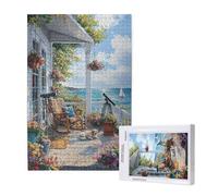 Puzzle 1500 Pièces Beach Puzzle Interdire,Puzzles Bois Adulte avec Boîte Cadeau,Loisirs Créatifs Adultes DIY Activite Manuelle,Cadeau Anniversaire Homme Femme,Décoration Intérieure,87x57cm,p1877t