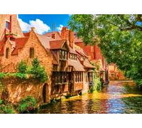 Bluebird – Puzzle adulte 1500 pièces – La Vieille Ville de Bruges, Belgique – Fabriqué en France