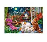 Castorland Puzzle 1500 pièces Chatons sur le toit multicolore