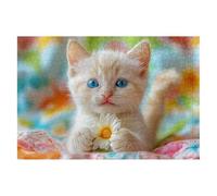 Puzzle 1500 Pieces Chat 87x57cm Puzzle Adulte Mignon de Qualité, Colorés, Supérieure Défi éducatif Jouets pour Familial Les Soirées de Jeu pour Cadeau Femme Cadeau Homme Decoration Noel Chambre G-79