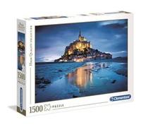Puzzle 1500 pièces : le mont saint michel, france
