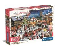 Clementoni Puzzle Compact 1500 pièces - La Foire de Noël