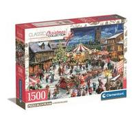 Clementoni Puzzle Compact 1500 pièces - La Foire de Noël