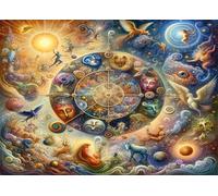 Puzzle 1500 pièces Constellations fantastiques Puzzles pour Adultes Jeux d'activités Familiales,Puzzle à Faire Soi-même pour Décoration Murale de la Maison