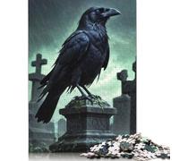 Puzzle 1500 pièces Corbeau Messager étrange pour Adultes, Puzzle en Carton, activité familiale, Cadeaux de Vacances, 1500 pièces (85 x 57 cm)