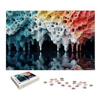 Puzzle 1500 Pièces Couleur, Puzzle 1500 Pièces pour Adultes et Enfants à Partir de 14 Ans, Abstrait Puzzles Bois avec Une Boîte d'Emballage Exquise, Puzzles pour Décoration Murale, Cadeau Femme, -6180