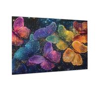Puzzle 1500 Pièces Couleur Puzzle Adultes Papillon Motif avec Avec Boîte Cadeau, DIY Wooden Puzzl Enjoy Activités de défi Familial pour Tableau Decoration Murale,Cadeau Homme/Femme 87 x 57 cm -1170Y
