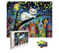 Puzzle 1500 Pièces Dessin animé Puzzle Adulte Grand 87 X 57 cm, Chat Puzzles Jeu éDucatif Défi, 1500 Pièces Jigsaw Puzzles Classiques pour Cadeau Femme et Homme, Decoration Murale Maison, 8p-521