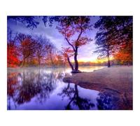 Puzzle 1500 Pièces - Encastrement Parfait-Automne,Silence,Arbres 87x57cm