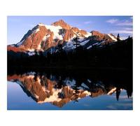 Puzzle 1500 Pièces - Encastrement Parfait-Montagnes,Lac,Ombre,Soir 87x57cm