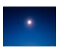 Puzzle 1500 Pièces - Encastrement Parfait-Nuit,Lune,Étoiles,Ciel étoilé,Horizon,Mer 87x57cm