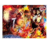 Puzzle 1500 pièces : Fille de Loup