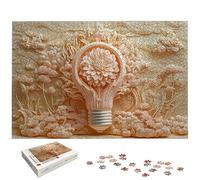 Puzzle 1500 Pièces Fleur, Puzzle 1500 Pièces pour Adultes et Enfants à Partir de 14 Ans, Rose Puzzles Bois avec Une Boîte d'Emballage Exquise, Décoration Murale, Idee Cadeau Femme, Cadeau Homme, -6188